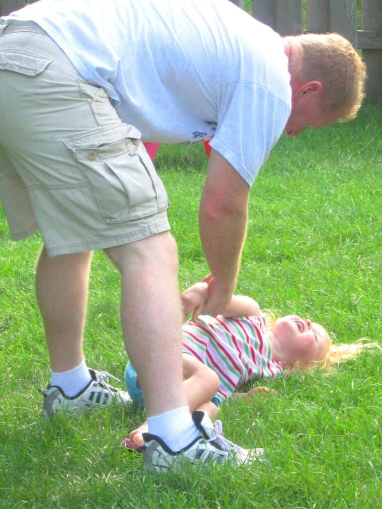 Guess who won at tag? 