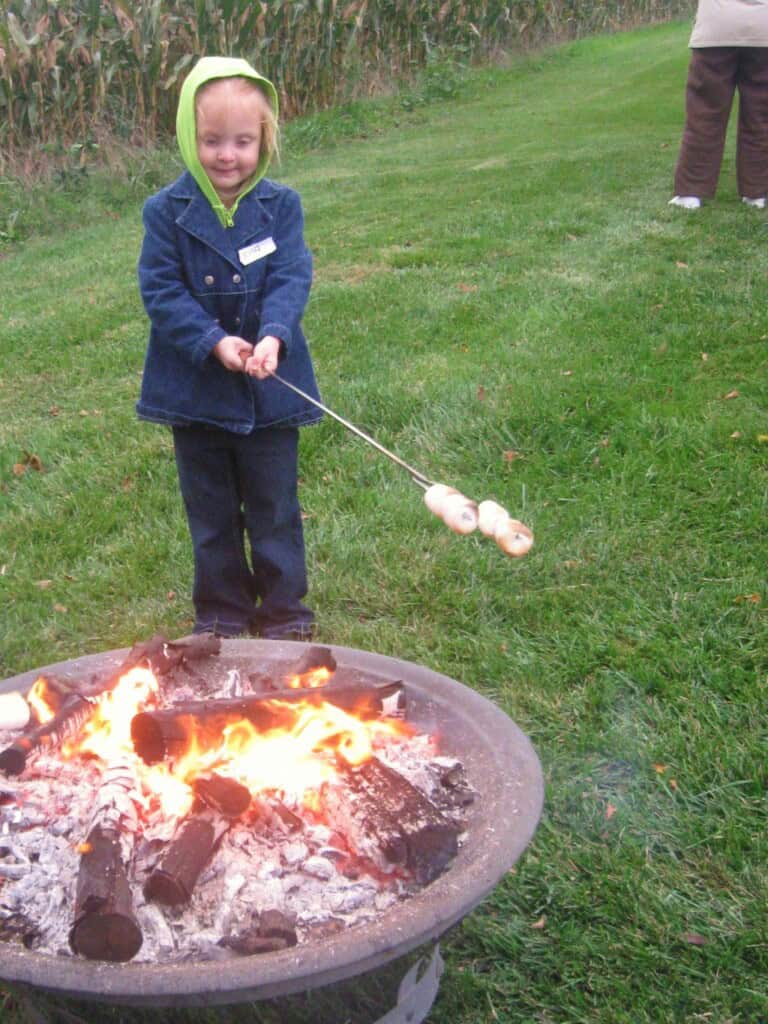 Getting ready for Smores