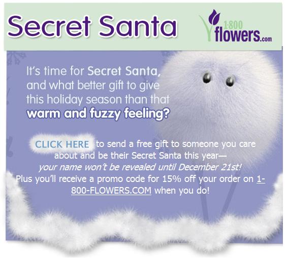1800flowerssecretsanta 1800flowerssecretsanta