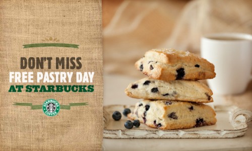 Post image for Starbucks FREE Pastry Day – March 23rd