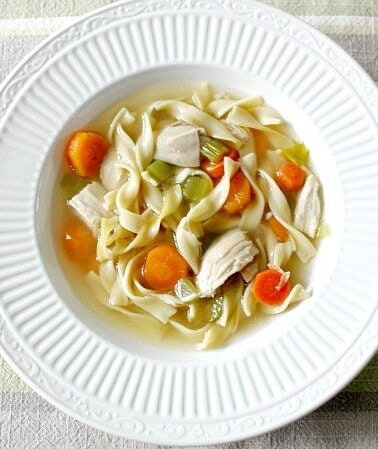 Try this Homemade Chicken Noodle Soup the next time your family is feeling under the weather or if you just need a comforting meal to get you through the rest of the Winter blahs!