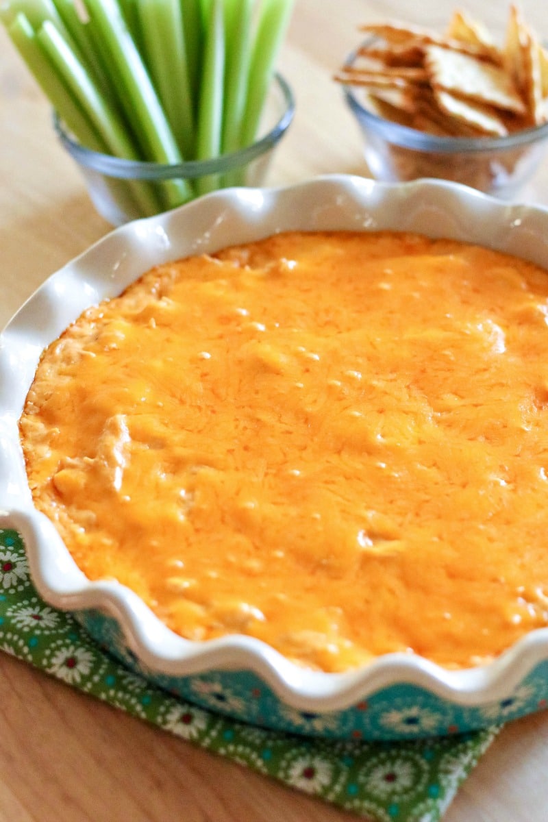 Potluck Dishes - Buffalo Chicken Dip- All Things Mamma