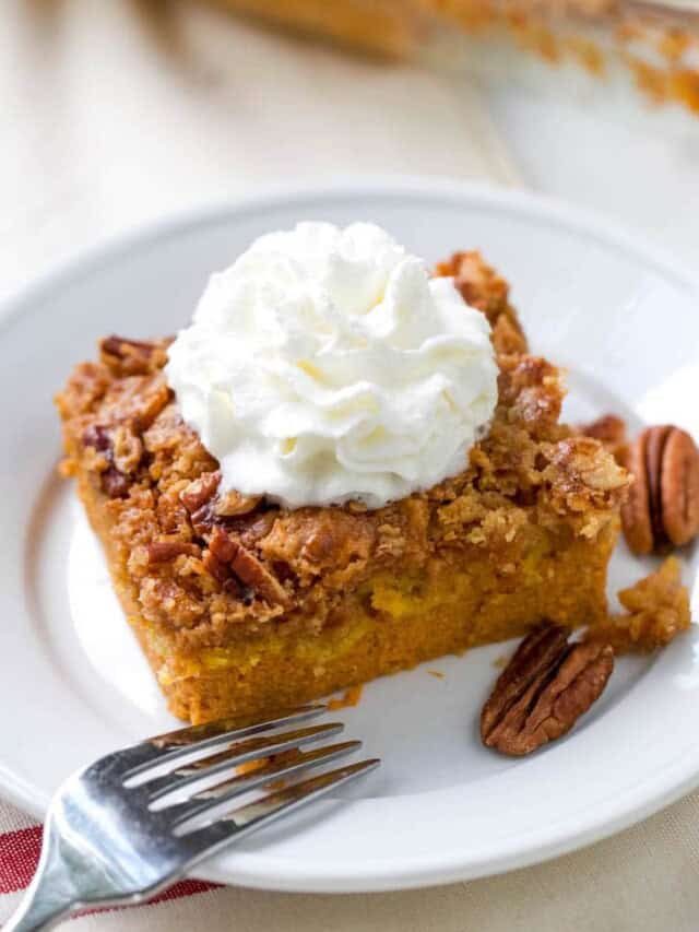 The BEST Pumpkin Dump Cake