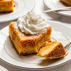 gooey butter cake on a plate