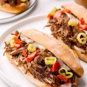 Italian beef sandwiches.