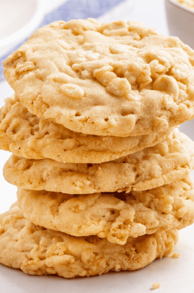 A stack of Rice Krispies Cookies.