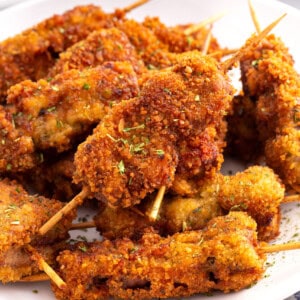 A plate of fried city chicken.