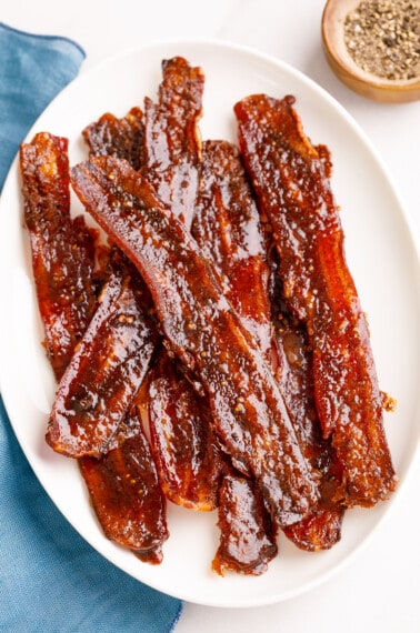 A plate of Million Dollar Bacon.