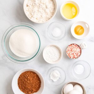Baking ingredients.