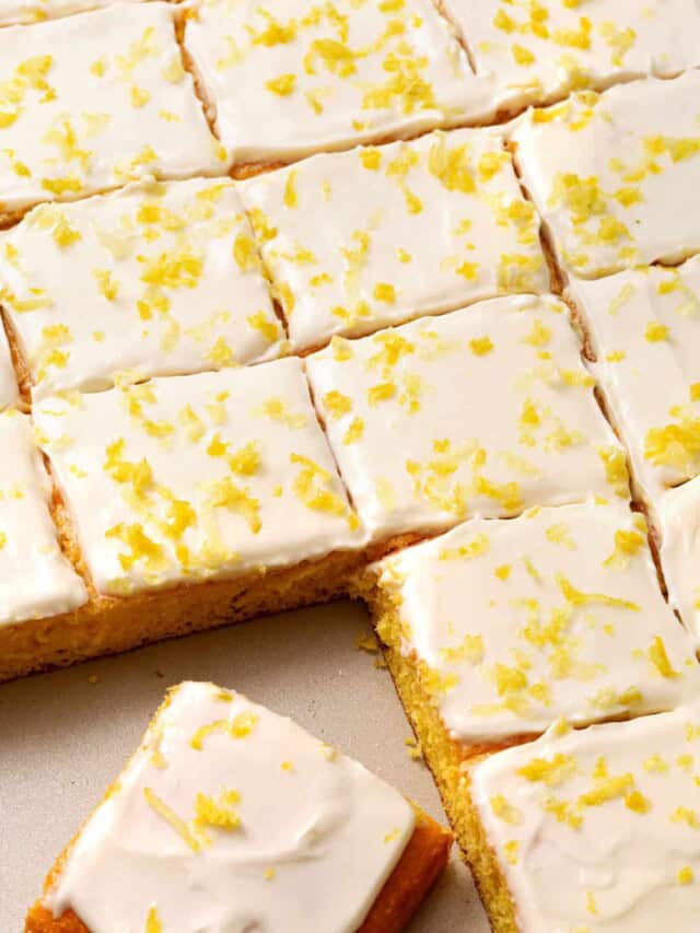 Box Cake Mix Lemon Sheet Cake