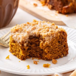 Pumpkin spice coffee cake.