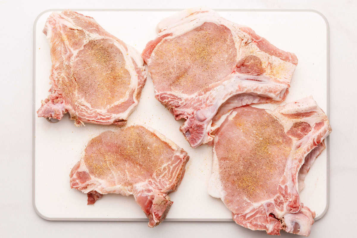 Seasoned pork chops seasoned pork chops.