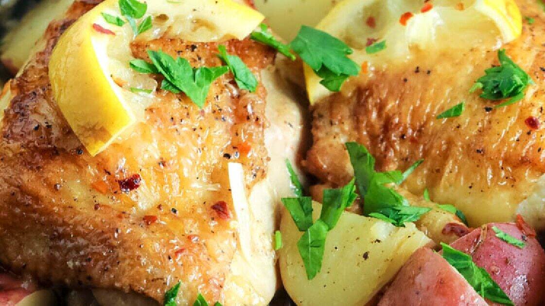 baked lemon chicken thighs